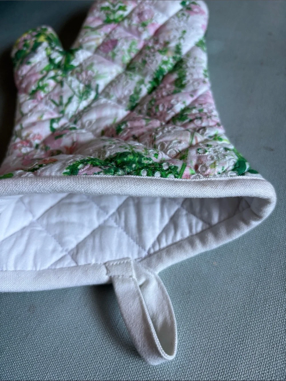 Sur La Table Floral Eyelet Oven Mitts